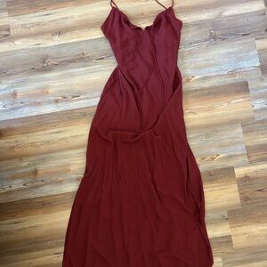 Benoa Swim Burgundy Maxi Dress